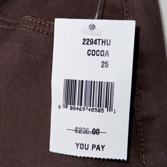 L’agence Margot High Rise Skinny Taille Haute Etroit in Coco Size 25 - Picture 3 of 11